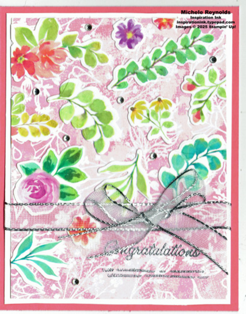 Extraordinary flora scattered flora congratulations watermark