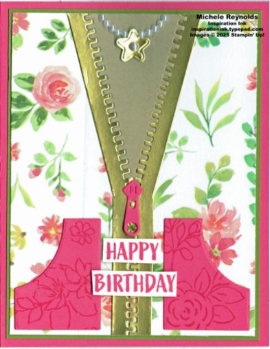 All zipped up floral birthday cardigan watermark