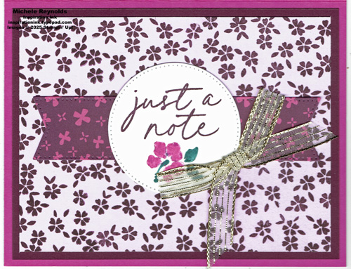 Notes & totes purple hibiscus note watermark
