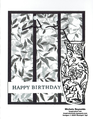 Inspiring inspirations black & white vase watermark