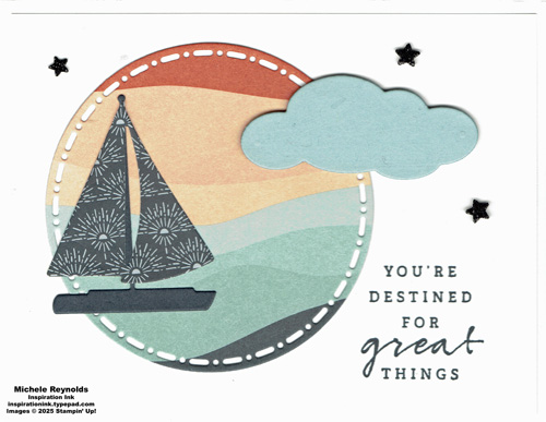 Sunrise saliling boho sailboat watermark