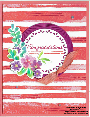 Extraordinary flora stripes & flowers watermark