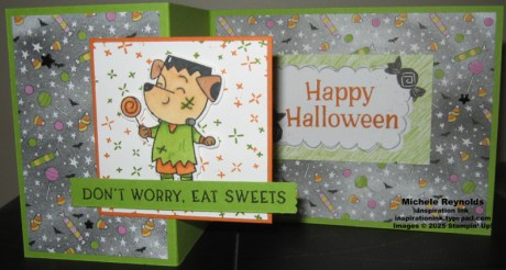 Spooky halloween fun fold frankie