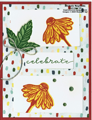 Natural botanicals framed summer flora watermark