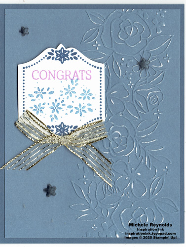 Bright borders misty floral congrats watermark