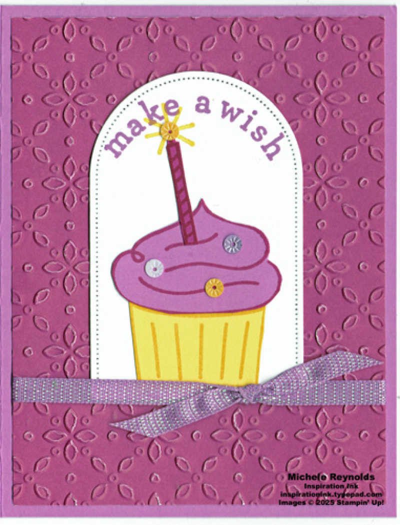 Arched wishes lemon berry cupcake watermark