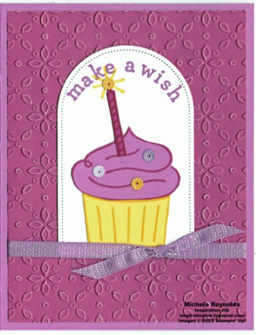 Arched wishes lemon berry cupcake watermark