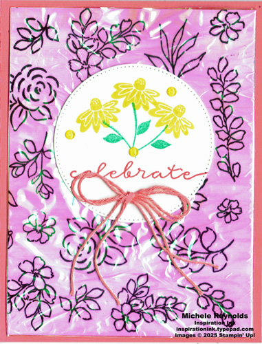 Blooming phrases shiny celebration watermark
