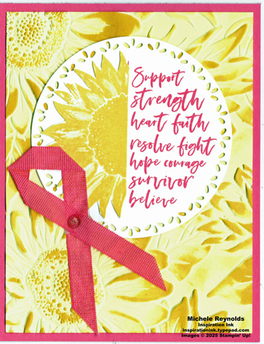 Love &  courage sunflower strength watermark