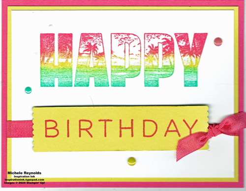 Happy place sunset birthday watermark