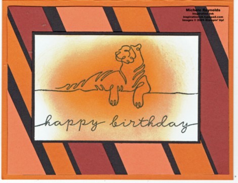 Along these lines tiger stripes birthday watermark